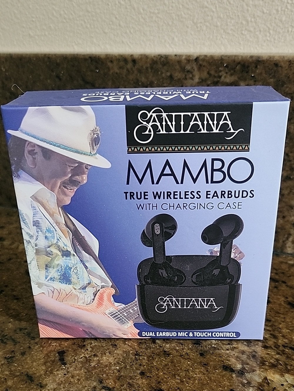 Santana Mambo True Wireless Earbuds with Charging Case and Extra Earbud Covers